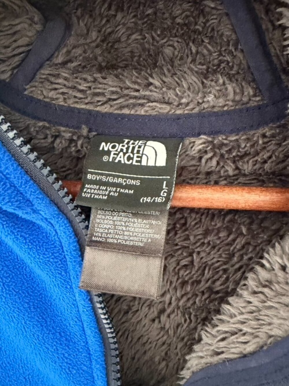 The North Face Chimborazo Fleece Hoodie Boys Size L - Picture 2 of 8